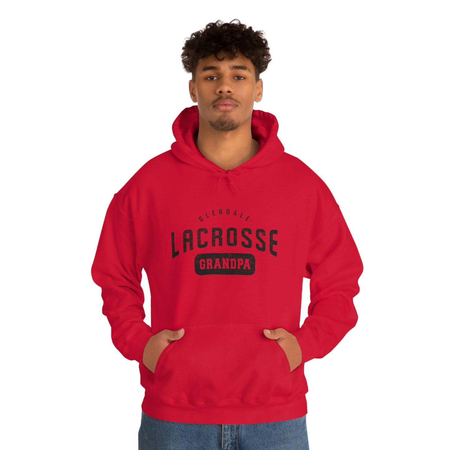Adult Glendale HS Lacrosse Gildan Heavy Blend™ Hooded Sweatshirt - Grandpa