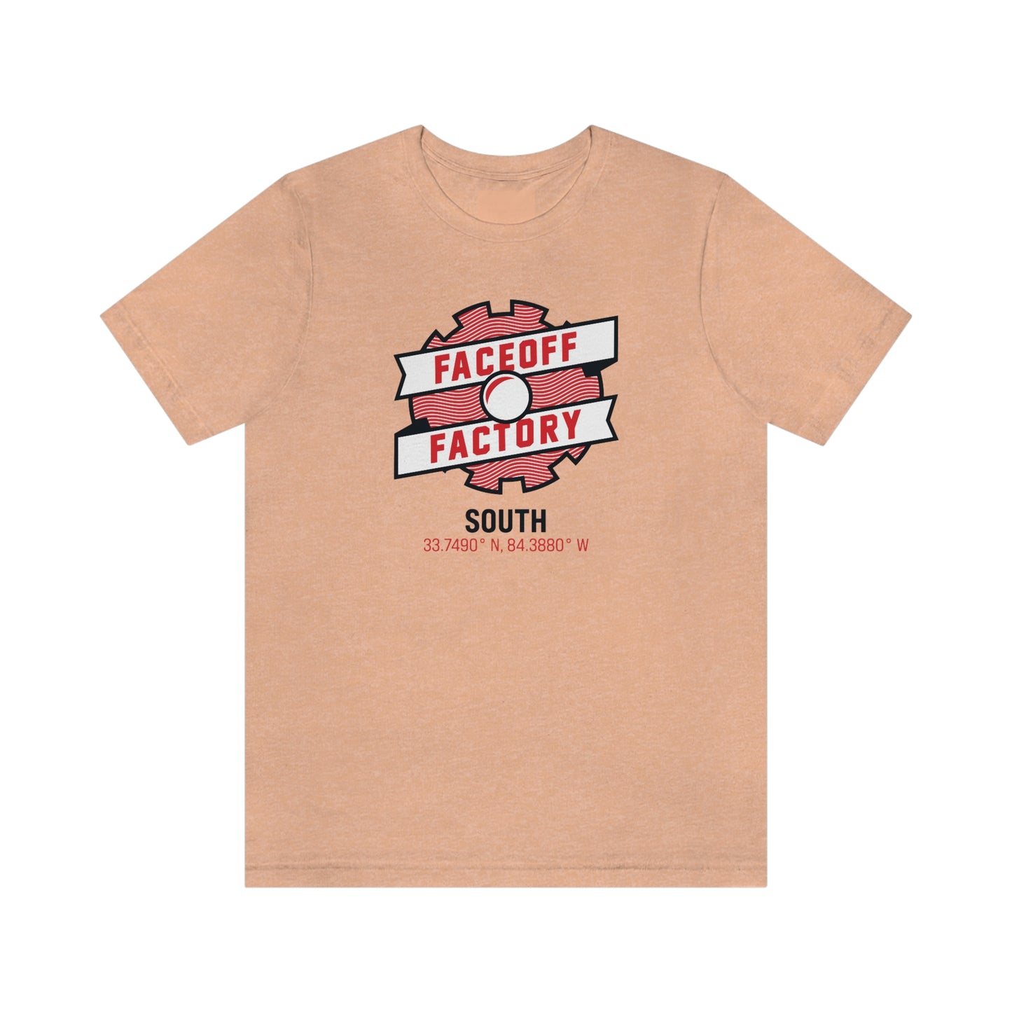 Adult Faceoff Factory Bella + Canvas Short Sleeve Cotton Tee - South