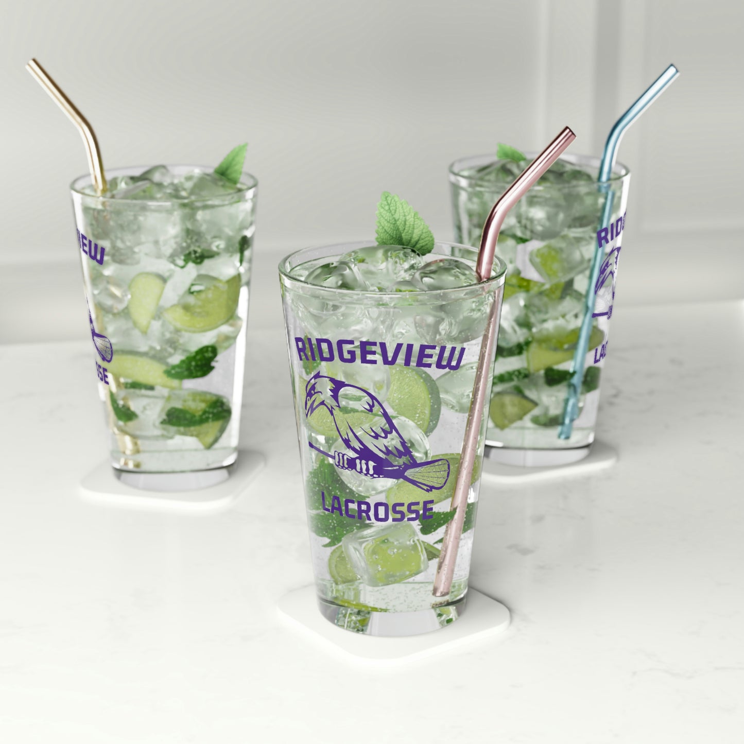 Ridgeview Lacrosse Pint Glass - 16oz