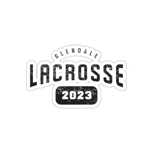 Glendale HS Lacrosse Die-Cut Stickers - Year
