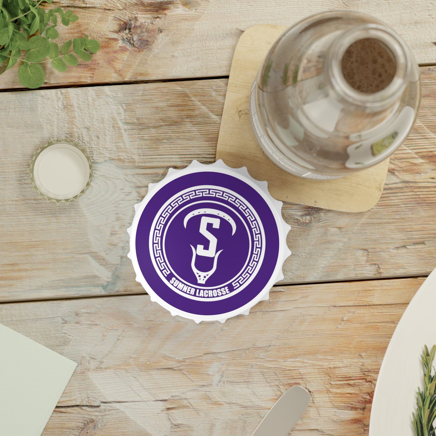 Sumner Spartans Lacrosse Bottle Opener
