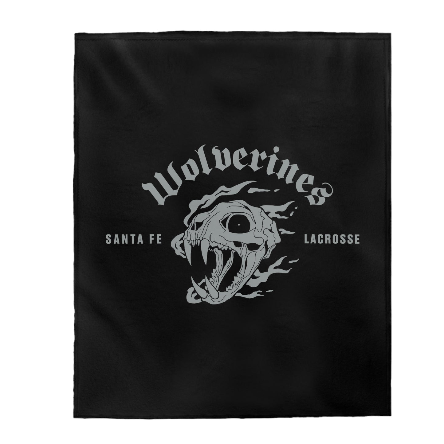 Santa Fe Lacrosse Velveteen Plush Blanket