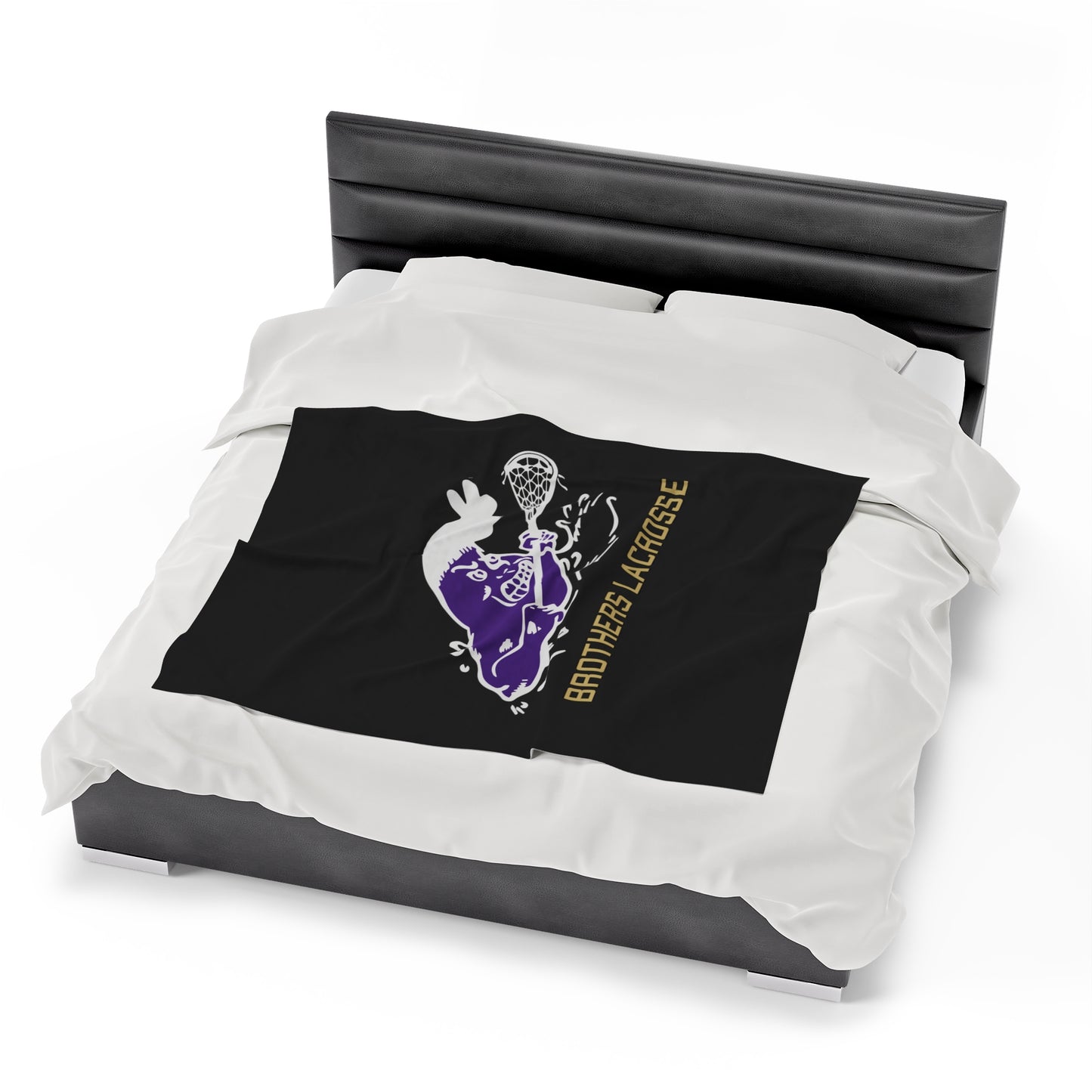 CBHS Lacrosse Wave Velveteen Plush Blanket
