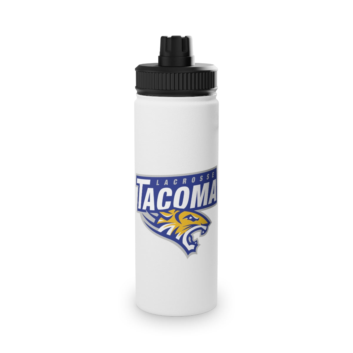 Tacoma Tigers Lacrosse Stainless Steel Water Bottle - Sports Lid