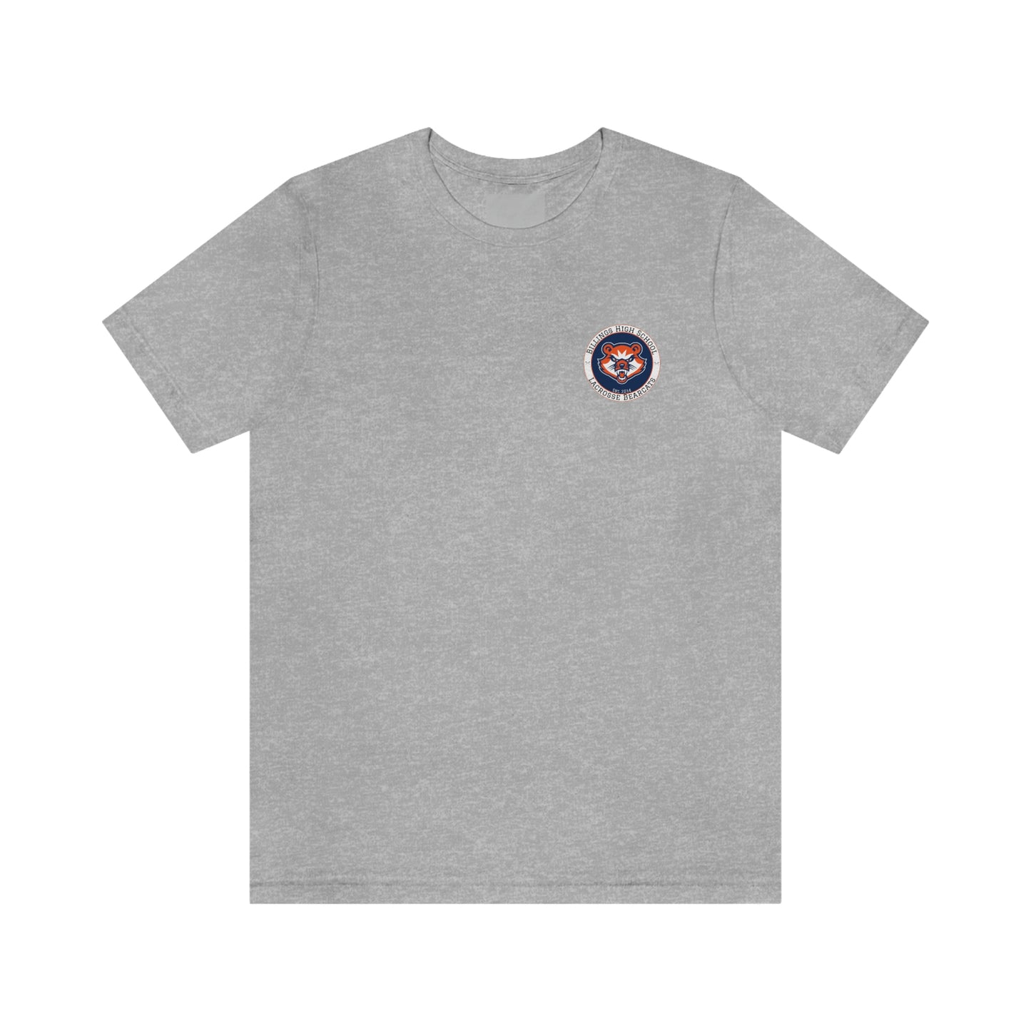 Adult Billings Bearcats Lacrosse Bella + Canvas Short Sleeve Cotton Tee