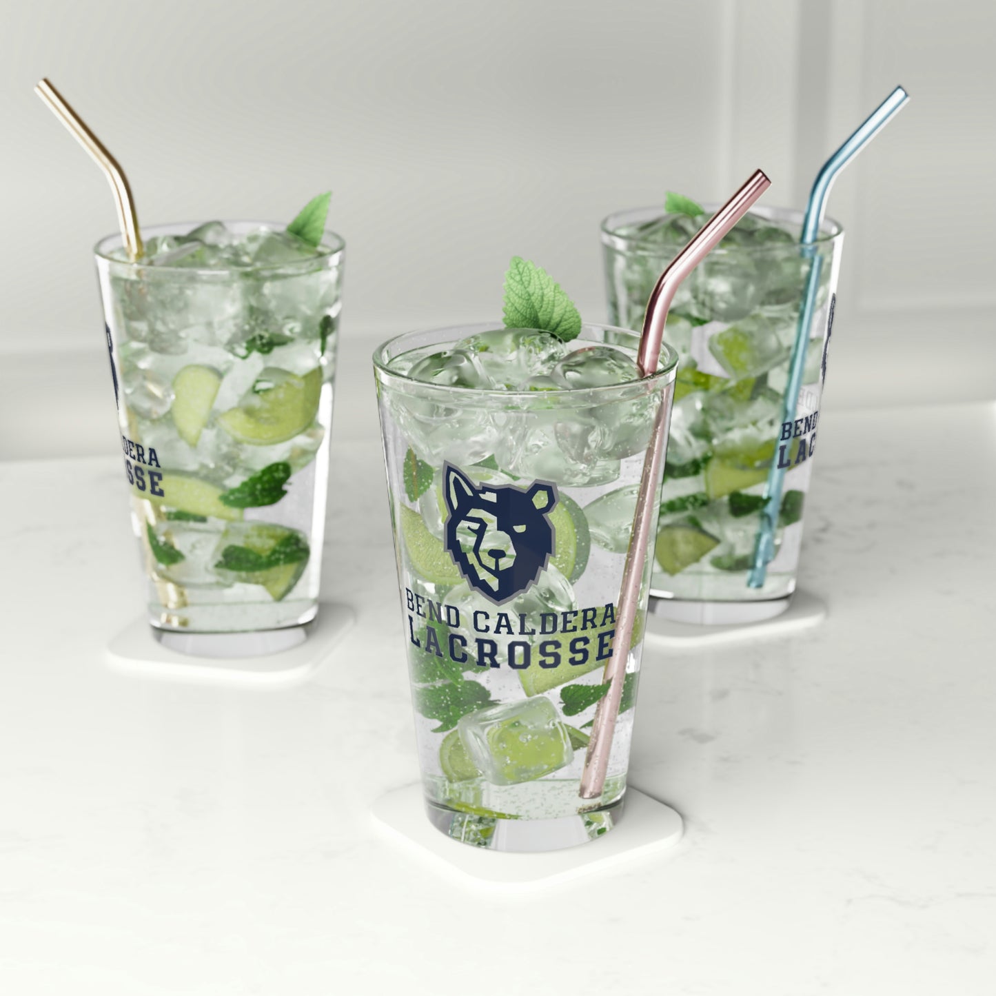 Bend Caldera Lacrosse - Pint Glass