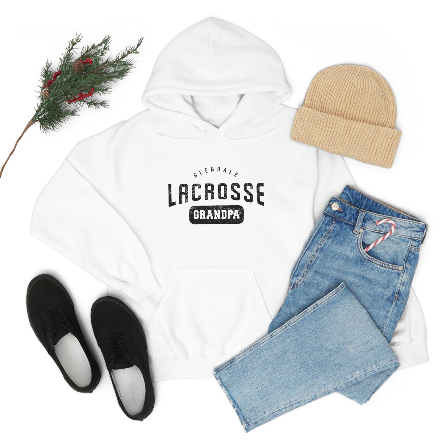 Adult Glendale HS Lacrosse Gildan Heavy Blend™ Hooded Sweatshirt - Grandpa