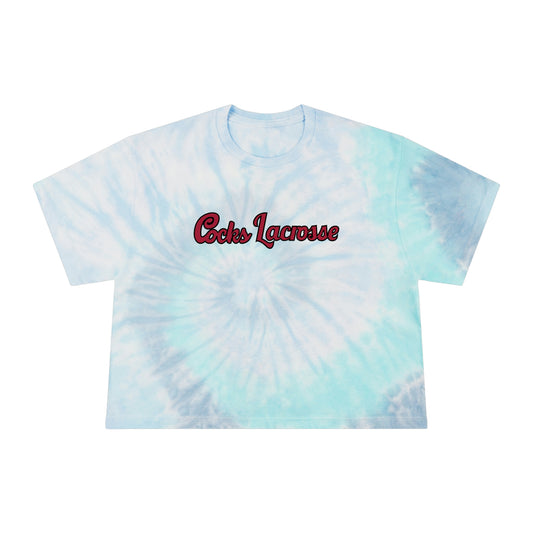 Women's Gamecocks Lacrosse Tie-Dye Crop Tee