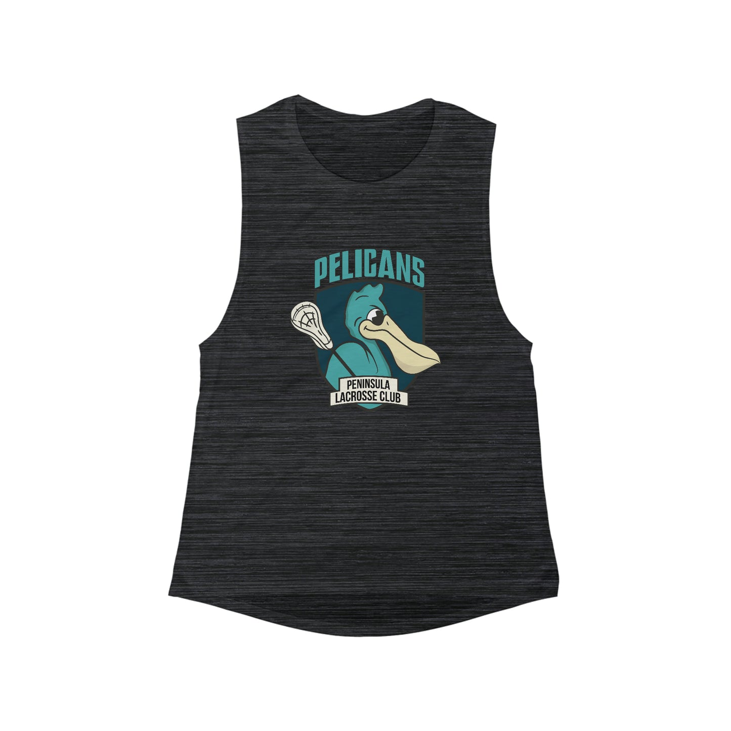 Women's Peninsula Lacrosse Bella + Canvas Flowy Scoop Muscle Tank