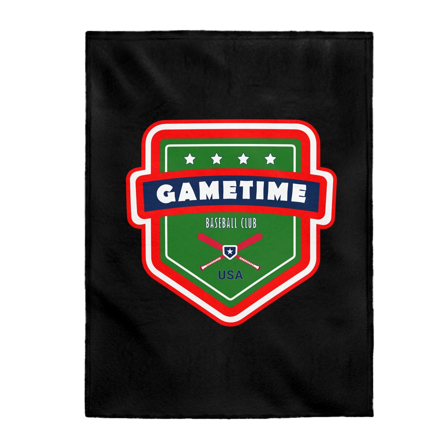 Gametime Baseball Club Velveteen Plush Blanket