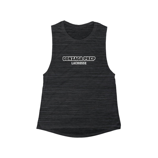 Women's Gonzaga Prep Lacrosse Bella + Canvas Flowy Scoop Muscle Tank