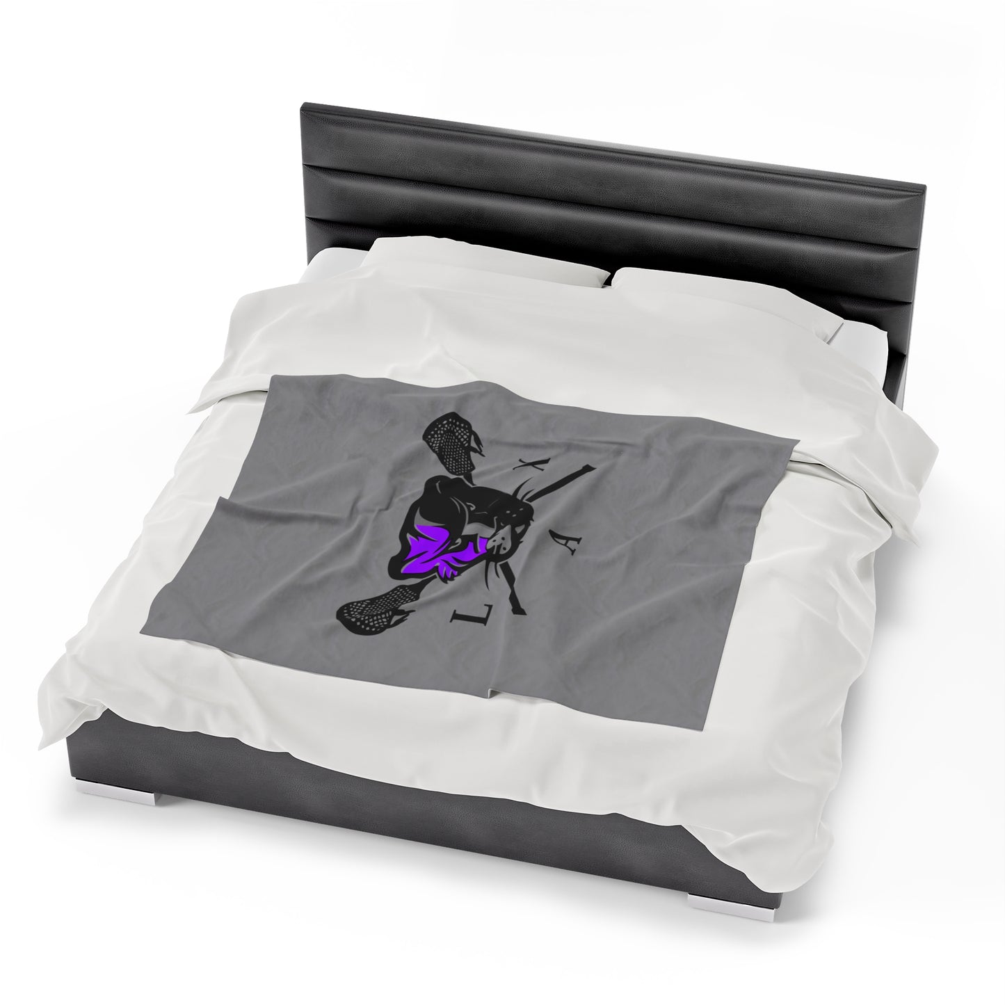 LaxCats Velveteen Plush Blanket