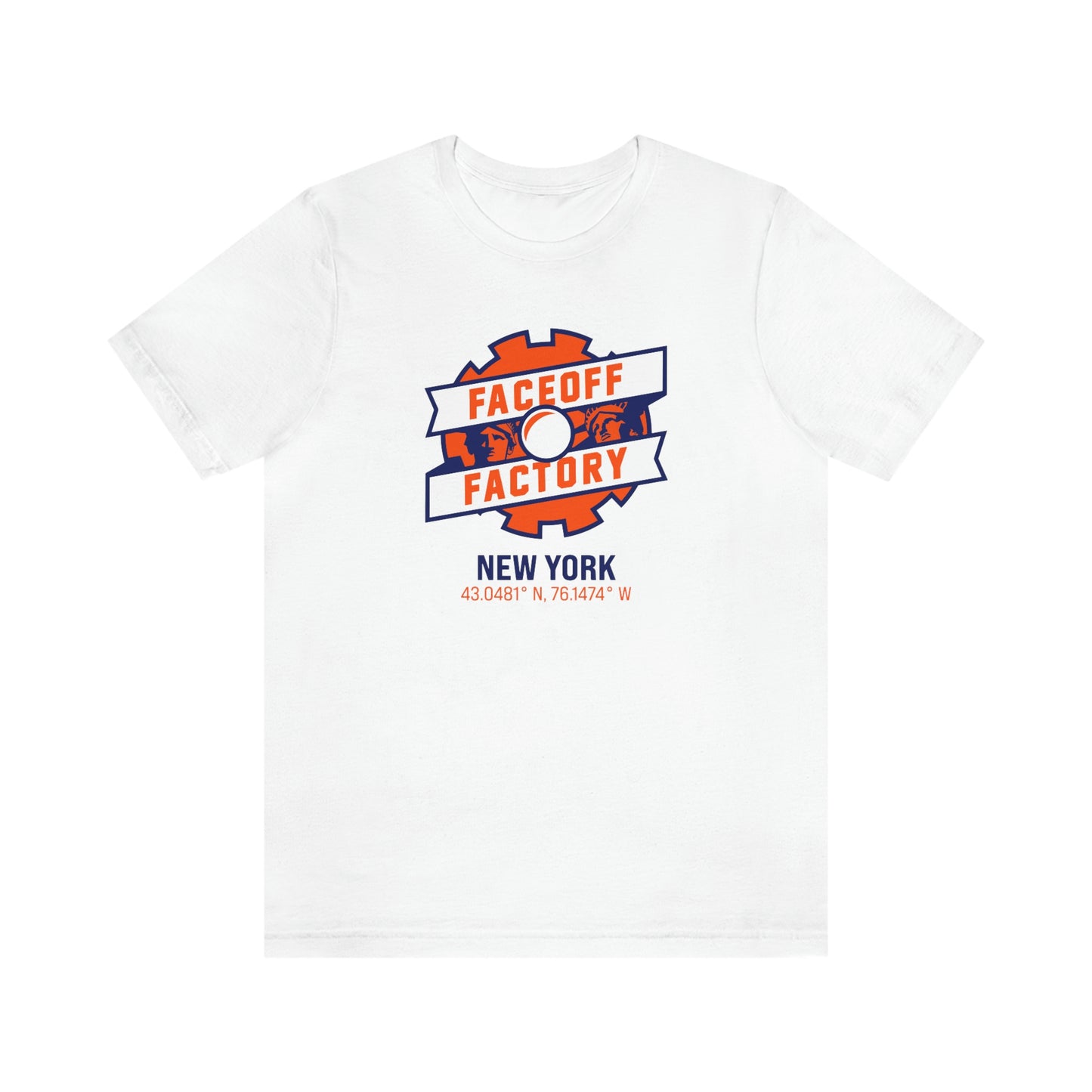 Adult Faceoff Factory Bella + Canvas Short Sleeve Cotton Tee - New York