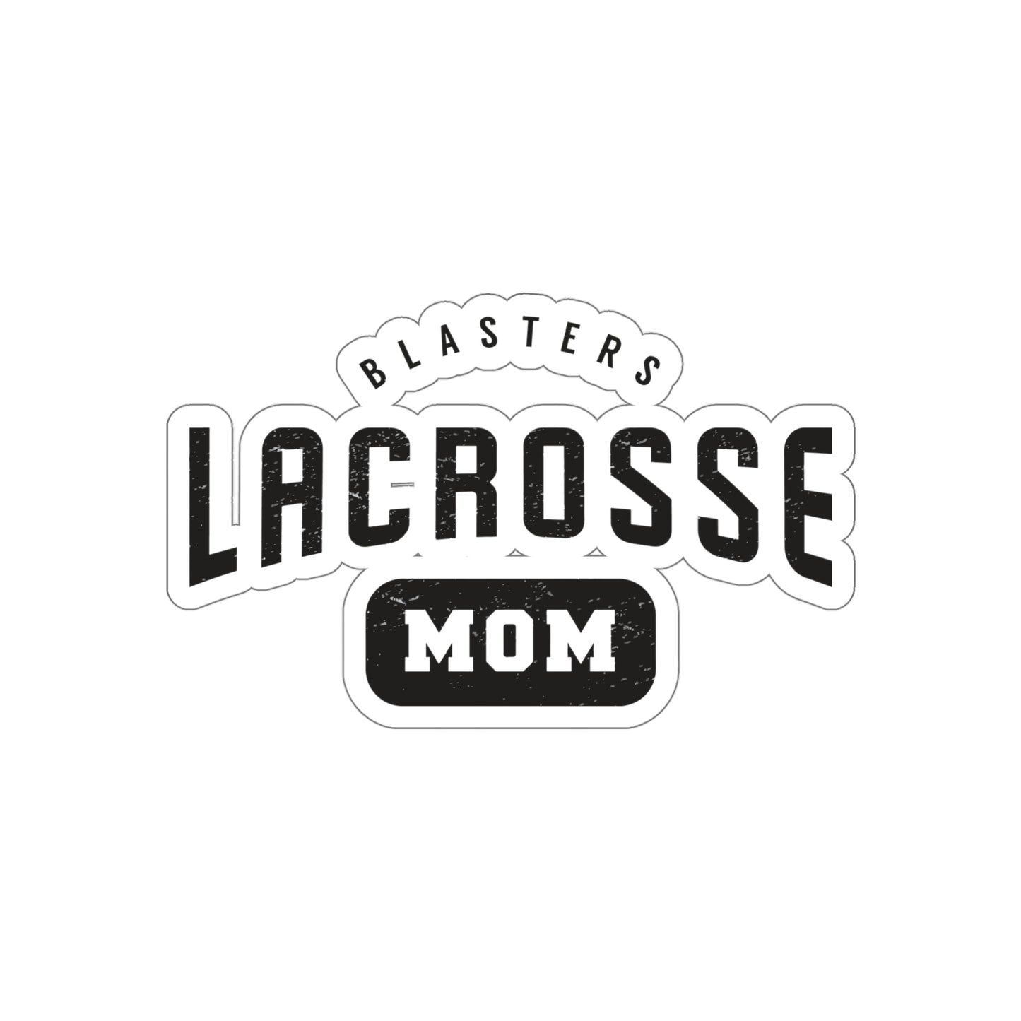 Blasters MS Lacrosse Die-Cut Stickers - Mom