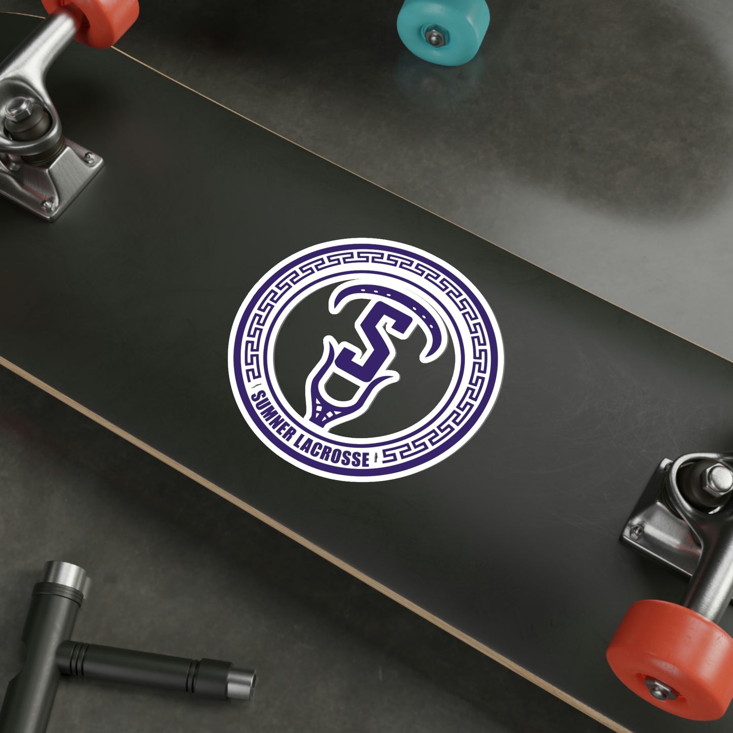Sumner Spartans Lacrosse Die-Cut Stickers