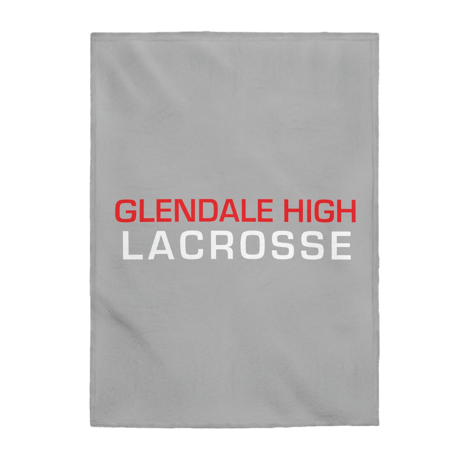 Glendale HS Lacrosse Velveteen Plush Blanket