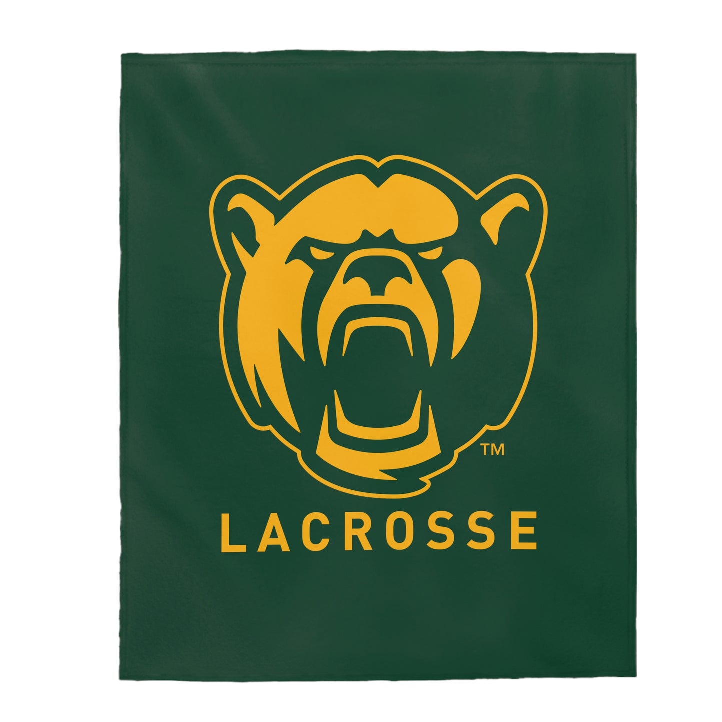 Baylor Lacrosse Velveteen Plush Blanket