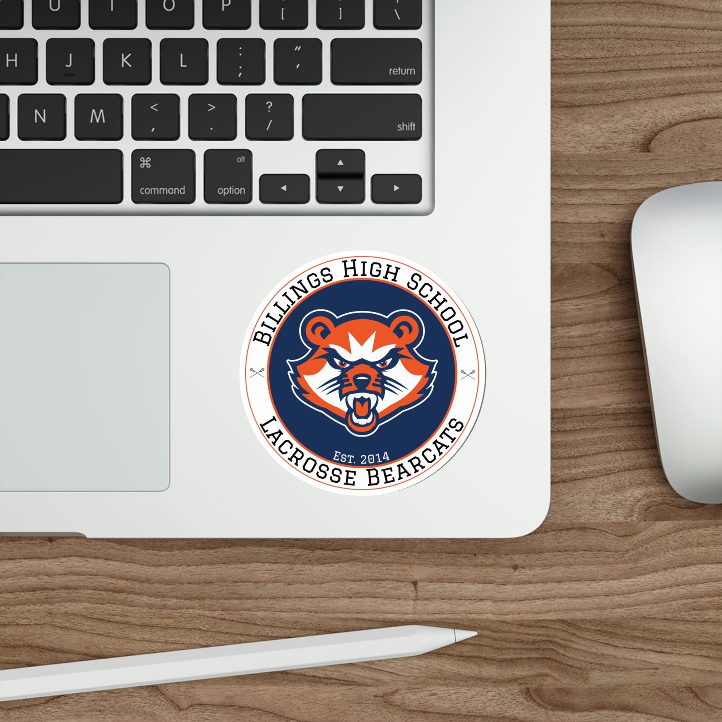 Billings Bearcats Lacrosse Die-Cut Stickers