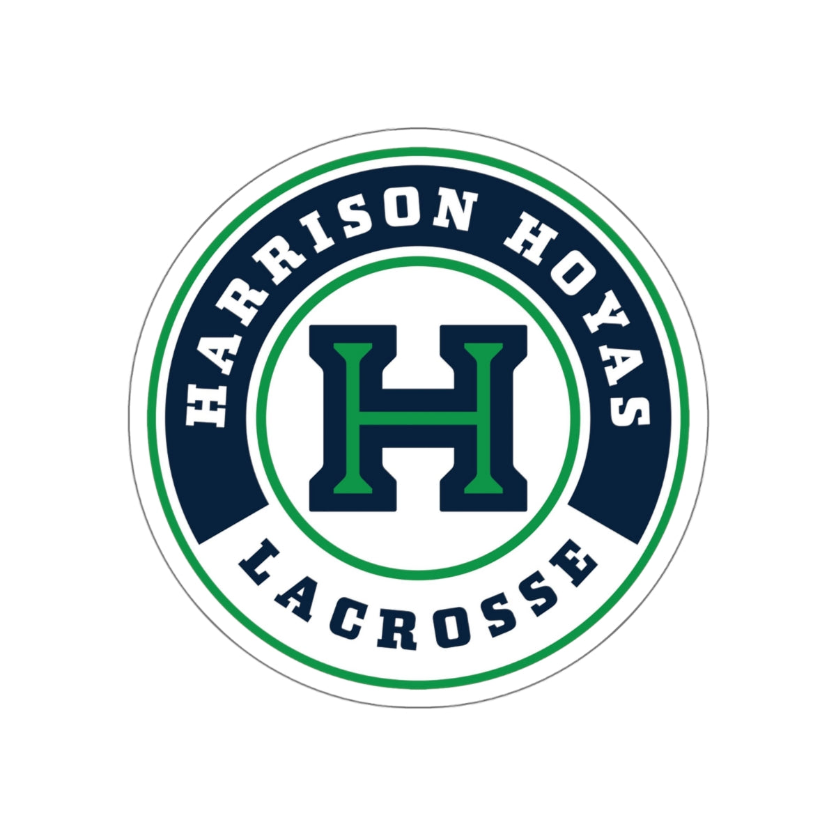 Harrison Lacrosse Die-Cut Stickers