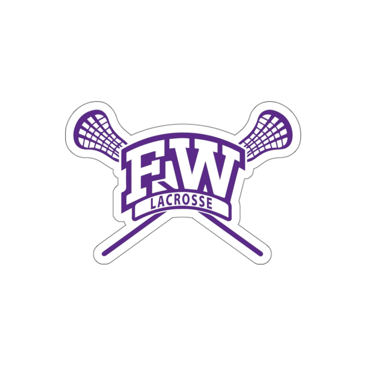 Fort Worth Lacrosse Die-Cut Sticker