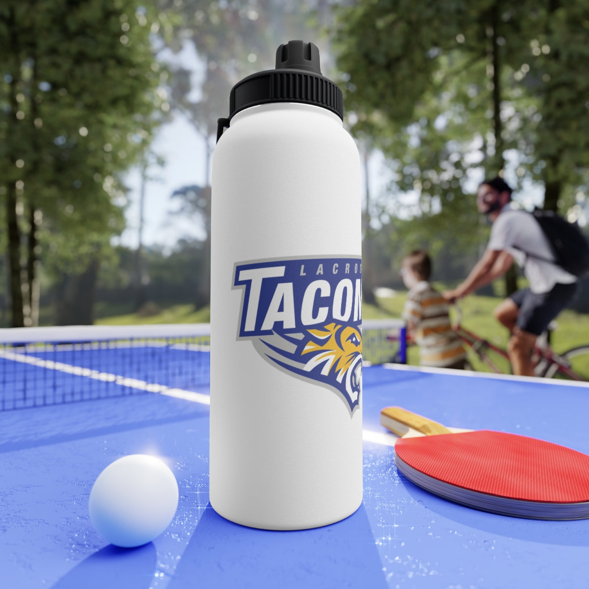 Tacoma Tigers Lacrosse Stainless Steel Water Bottle - Sports Lid