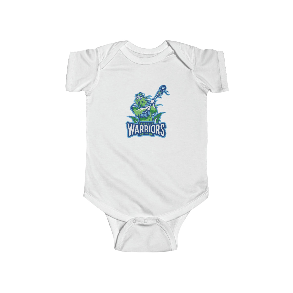 Baby Seattle Warriors Lacrosse Onesie
