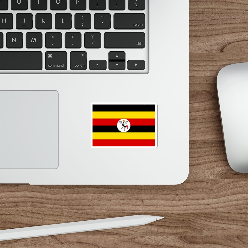 Uganda Lacrosse Flag Die-Cut Stickers
