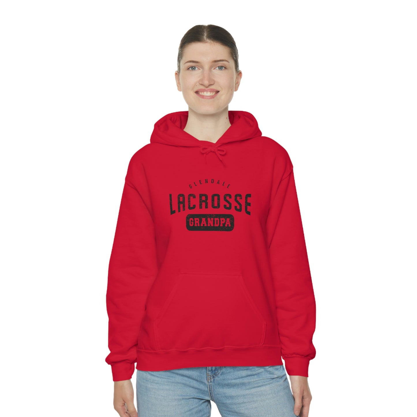 Adult Glendale HS Lacrosse Gildan Heavy Blend™ Hooded Sweatshirt - Grandpa
