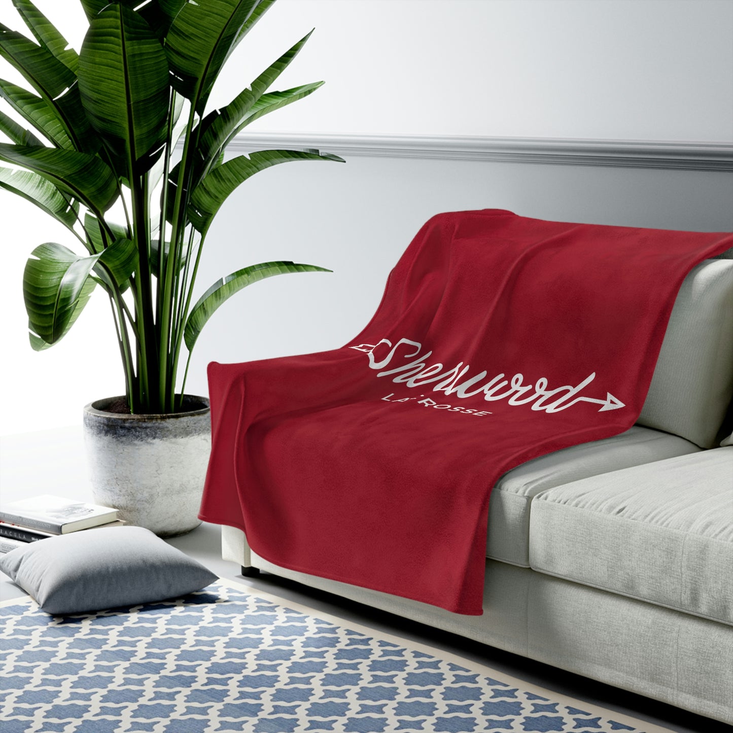 Sherwood Lacrosse Velveteen Plush Blanket