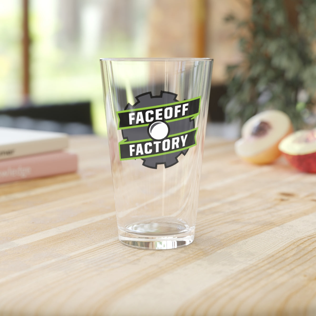 Faceoff Factory Pint Glass - 16oz