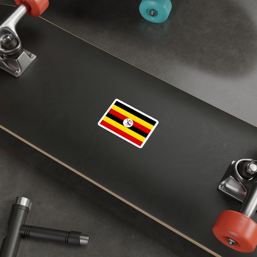 Uganda Lacrosse Flag Die-Cut Stickers
