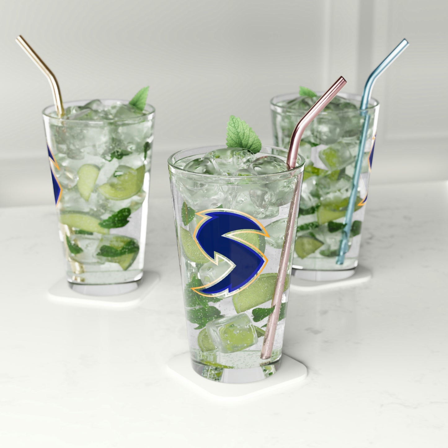 Salt Lake Storm Lacrosse Pint Glass - 16oz