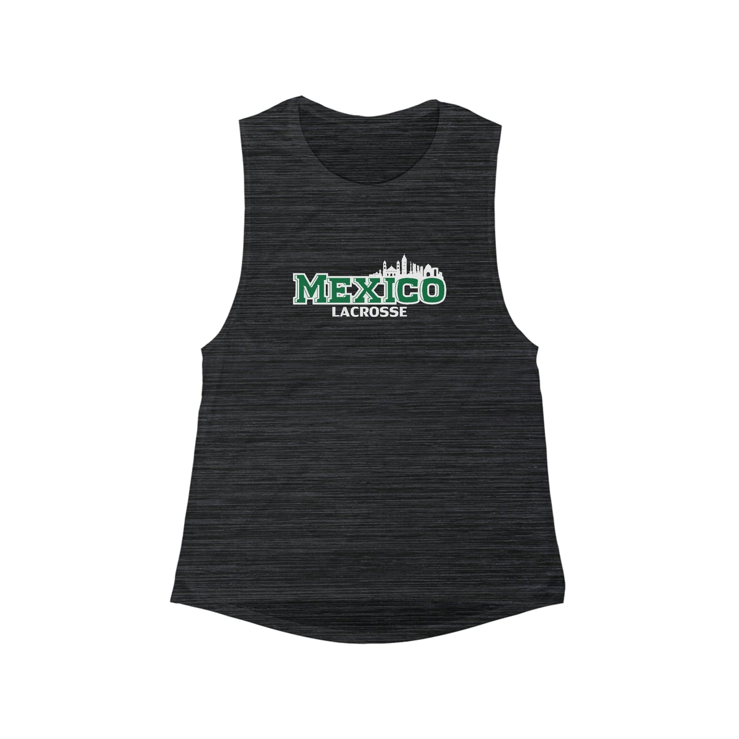 Women's Team Mexico Box Bella + Canvas Flowy Scoop Muscle Tank