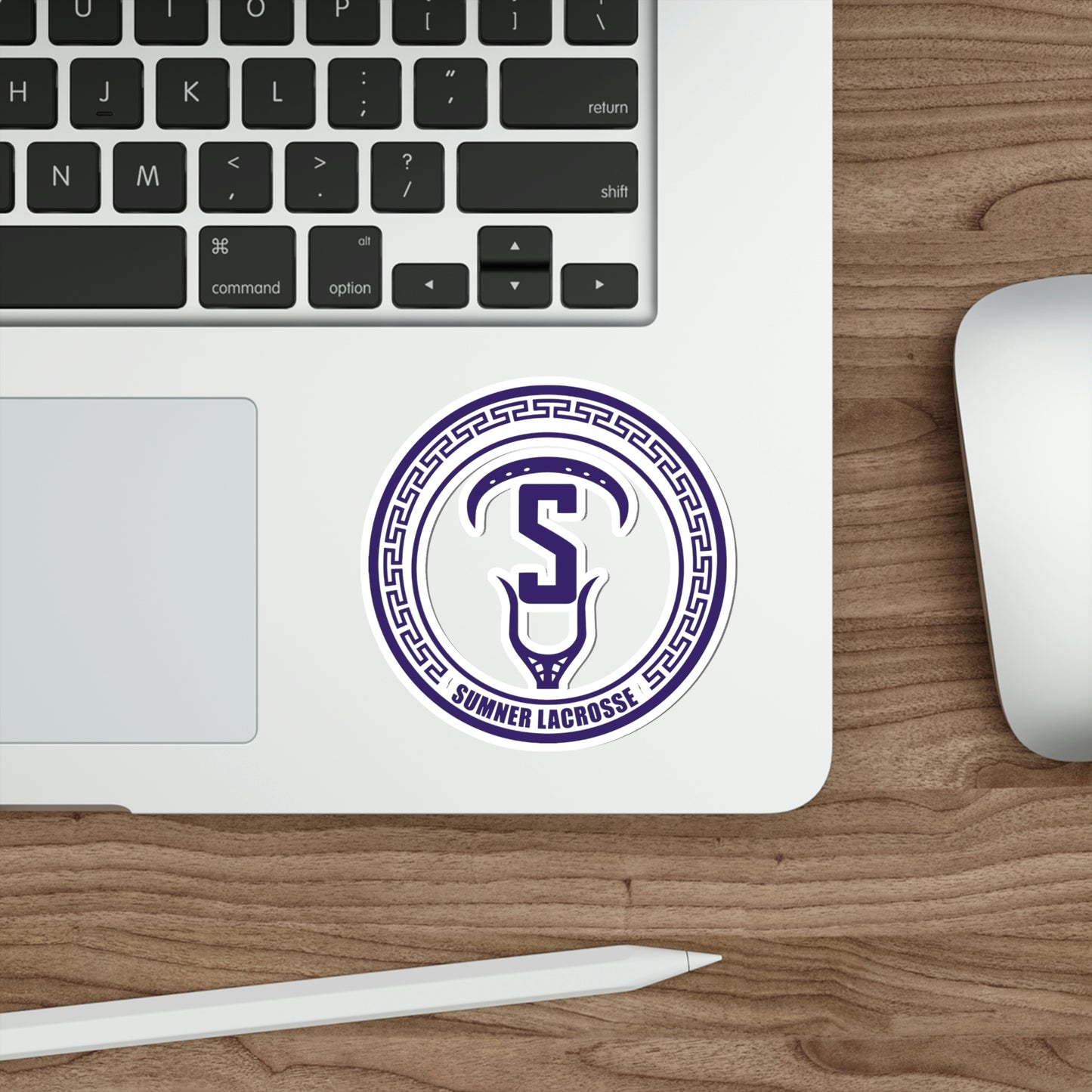 Sumner Spartans Lacrosse Die-Cut Stickers