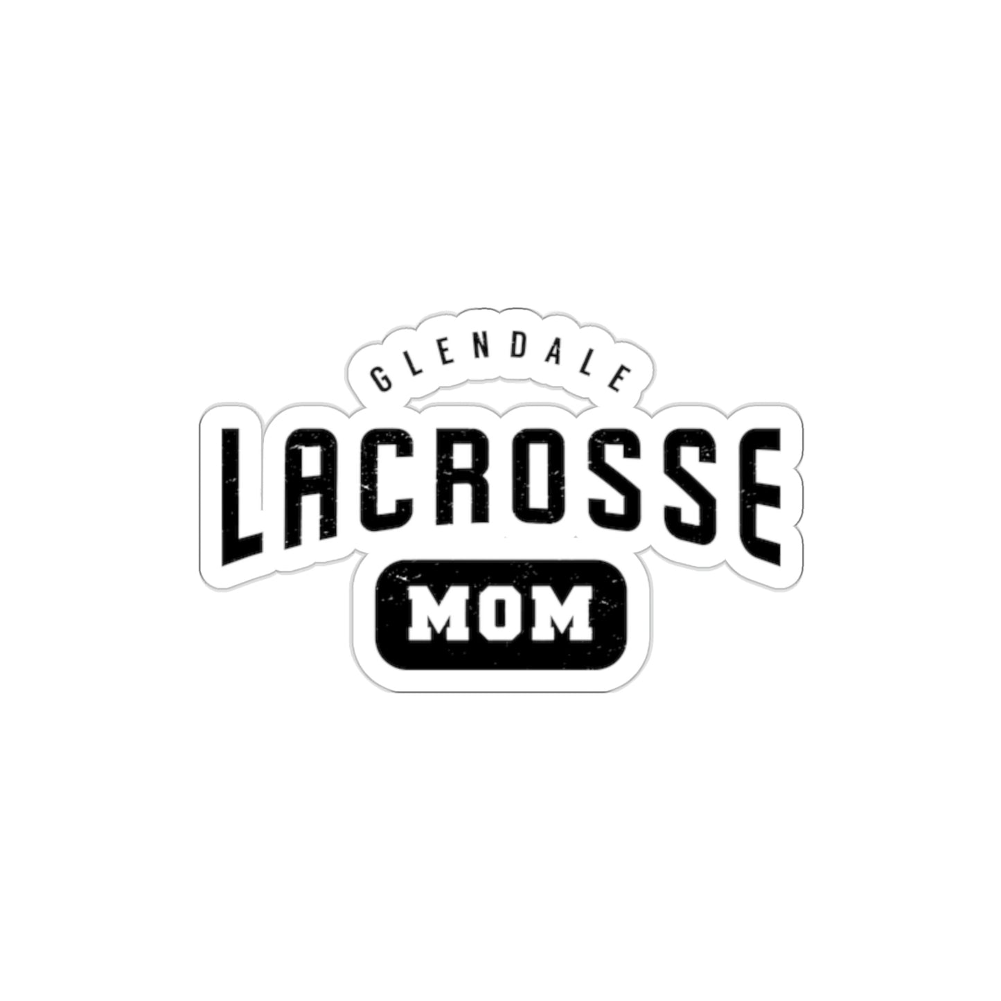 Glendale HS Lacrosse Die-Cut Stickers - Mom