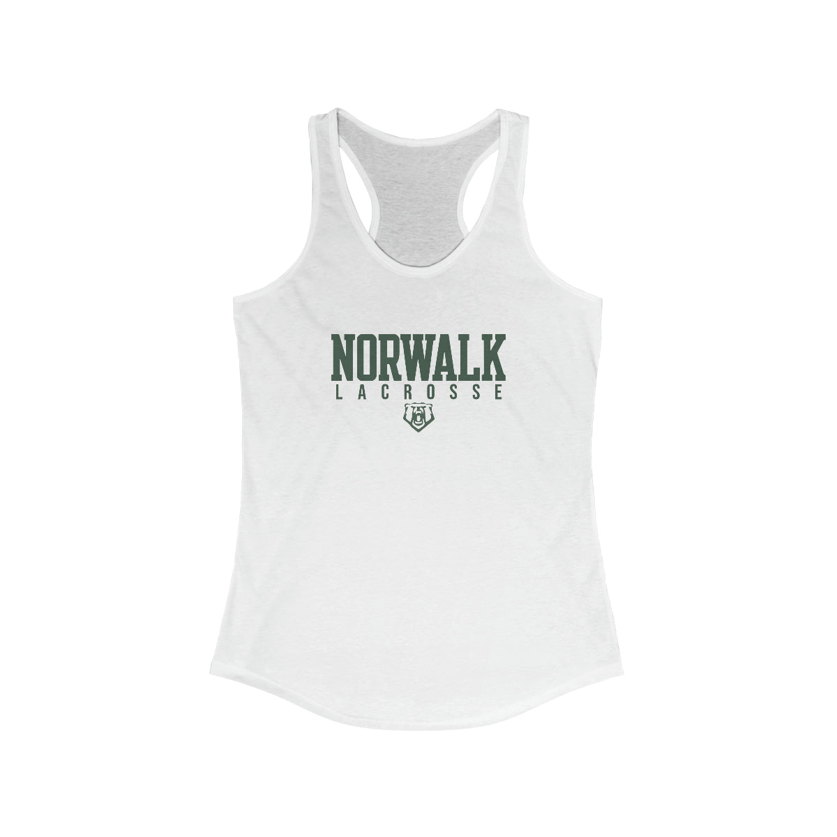 Women's Norwalk Lacrosse Bella + Canvas Racerback Tank