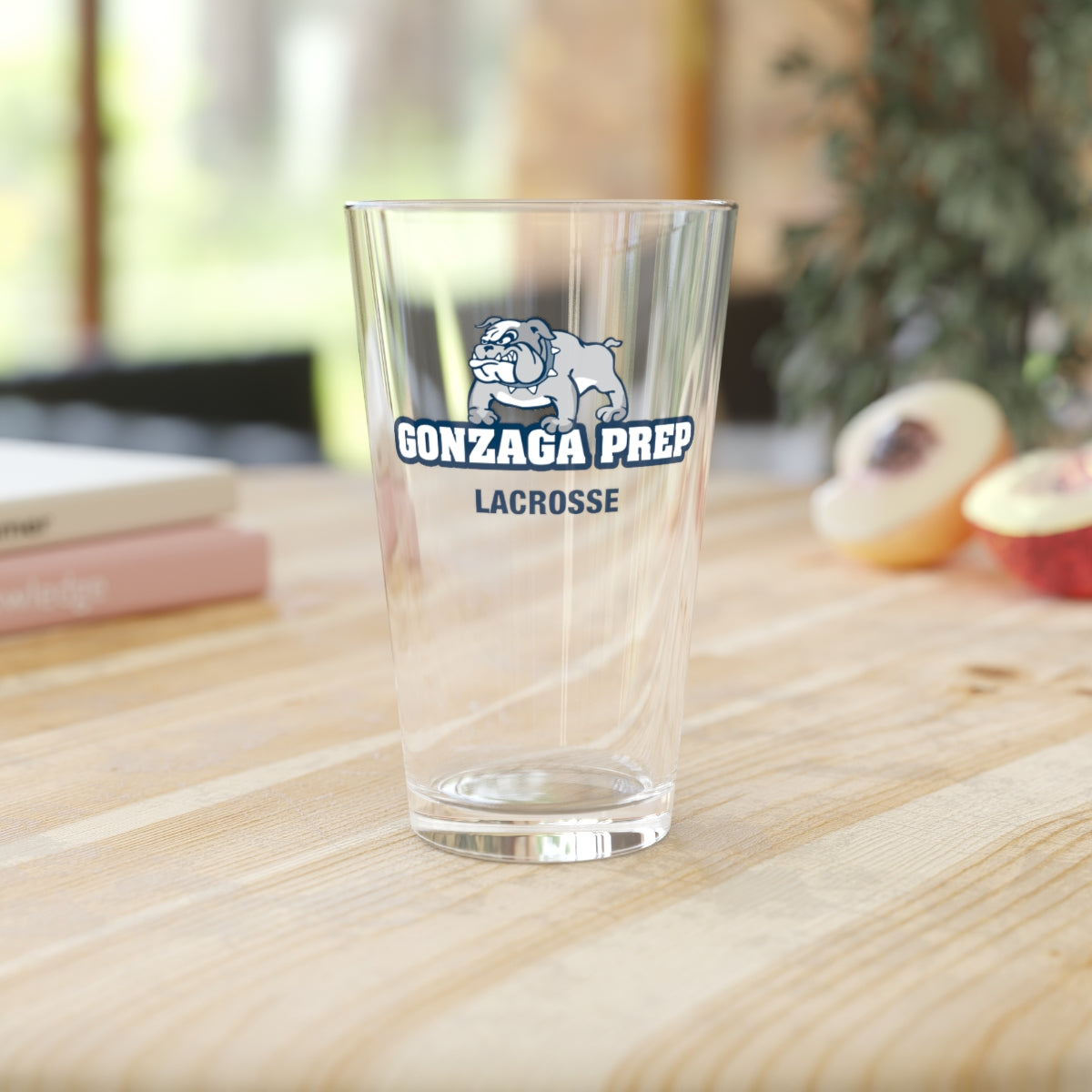 Gonzaga Prep Lacrosse Pint Glass - 16oz