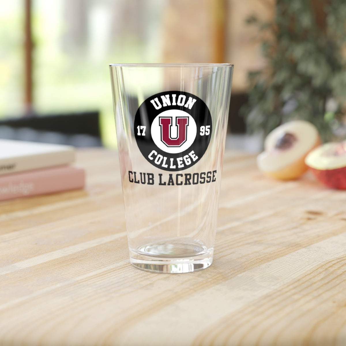 Union Club Lacrosse Pint Glass
