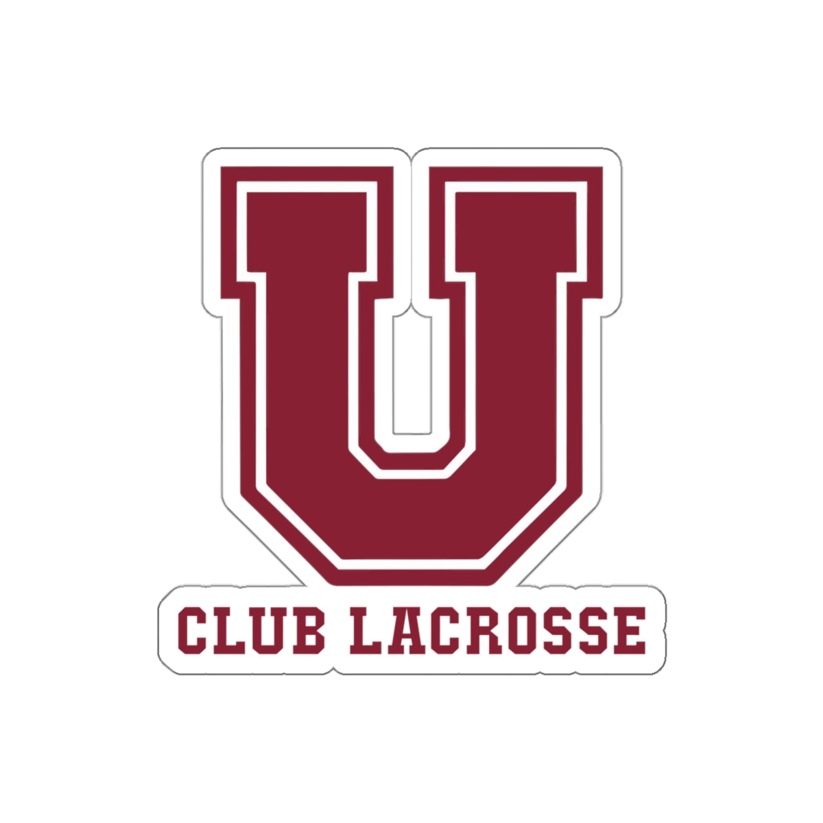 Union Club Lacrosse Die-Cut Sticker