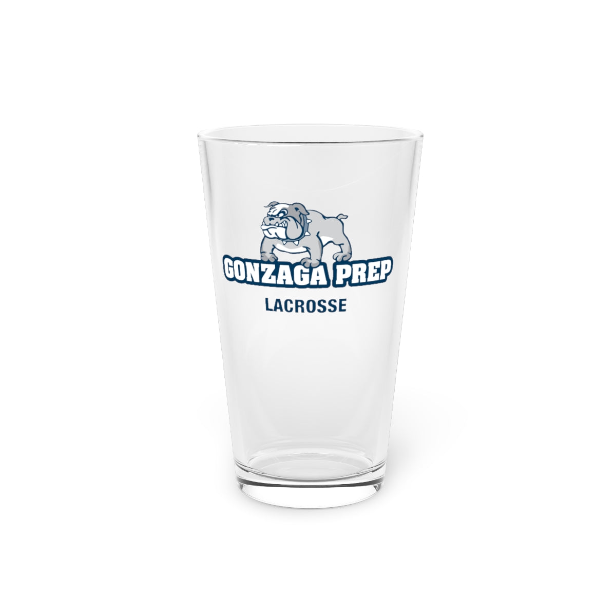 Gonzaga Prep Lacrosse Pint Glass - 16oz