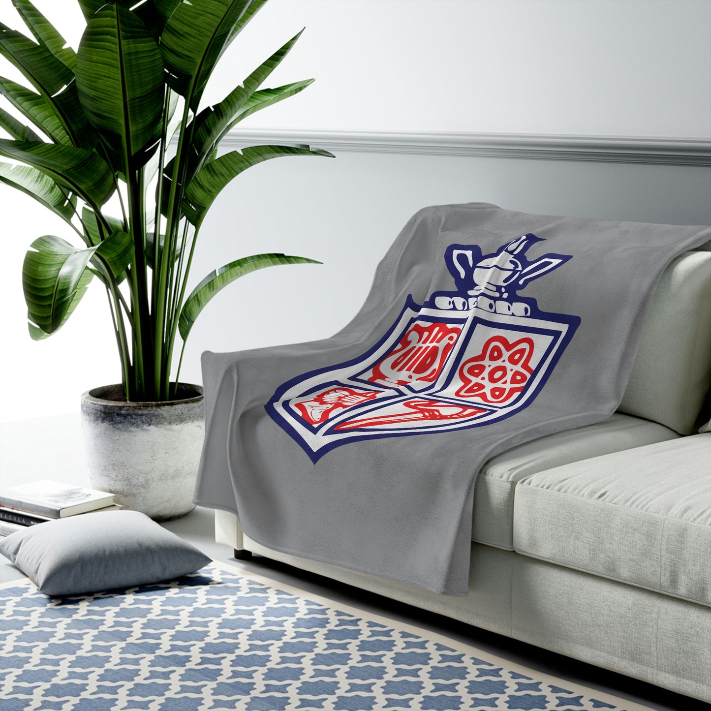 Simley Spartans Velveteen Plush Blanket