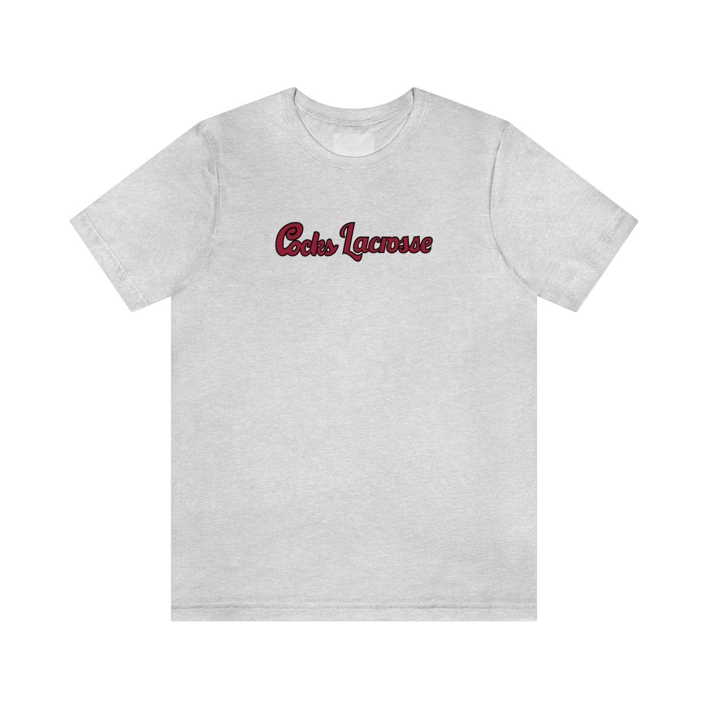 Adult Gamecocks Lacrosse Bella + Canvas Short Sleeve Cotton Tee