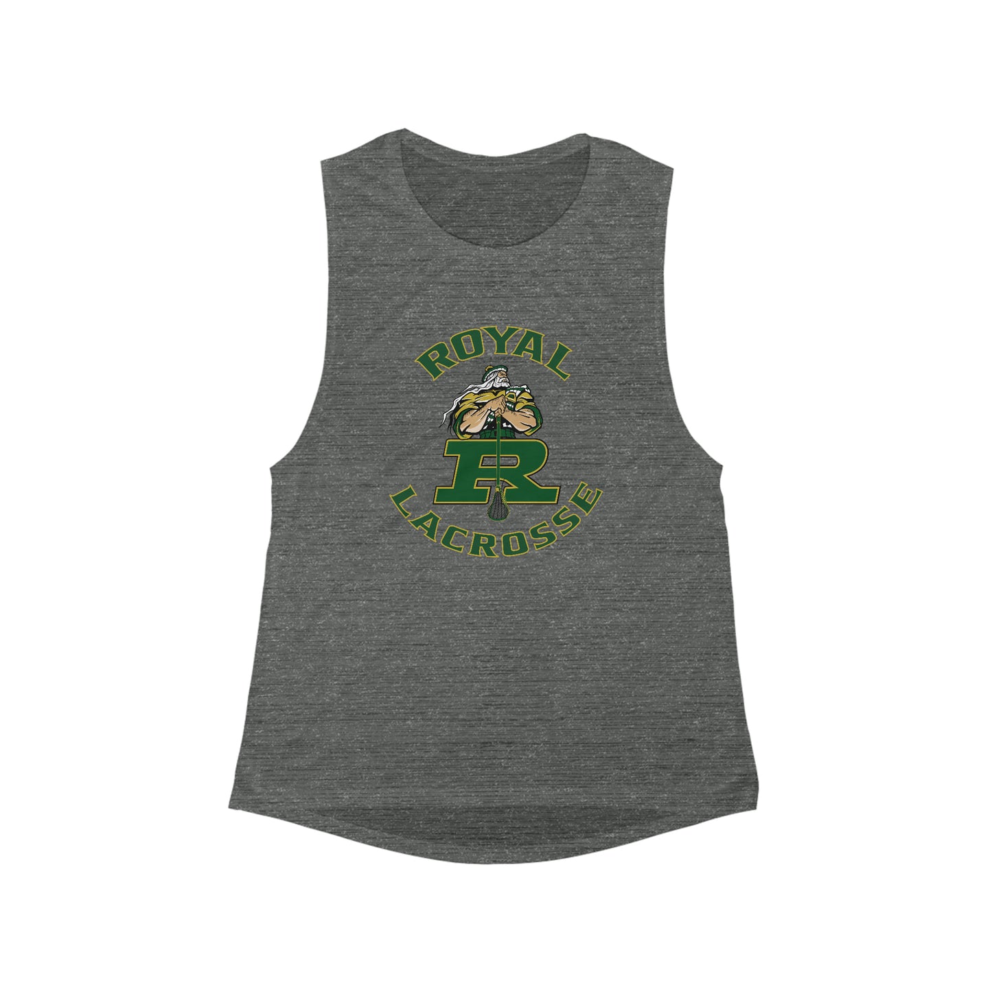 Women's Royal HS Lacrosse Bella + Canvas Flowy Scoop Muscle Tank