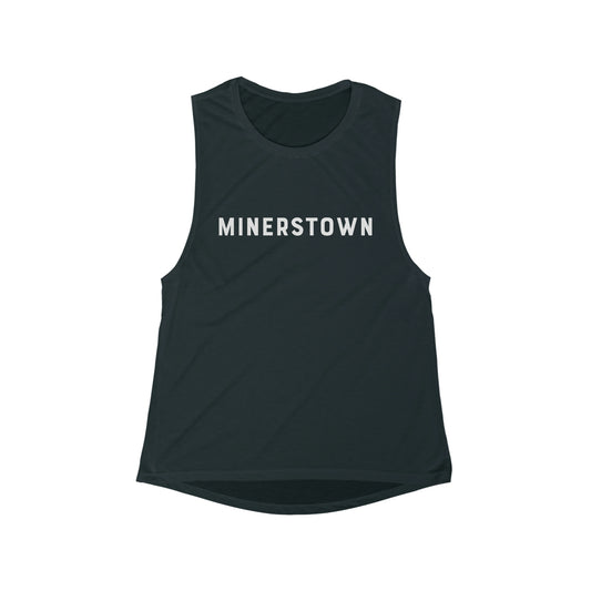 Women's Minerstown Bella + Canvas Flowy Scoop Muscle Tank