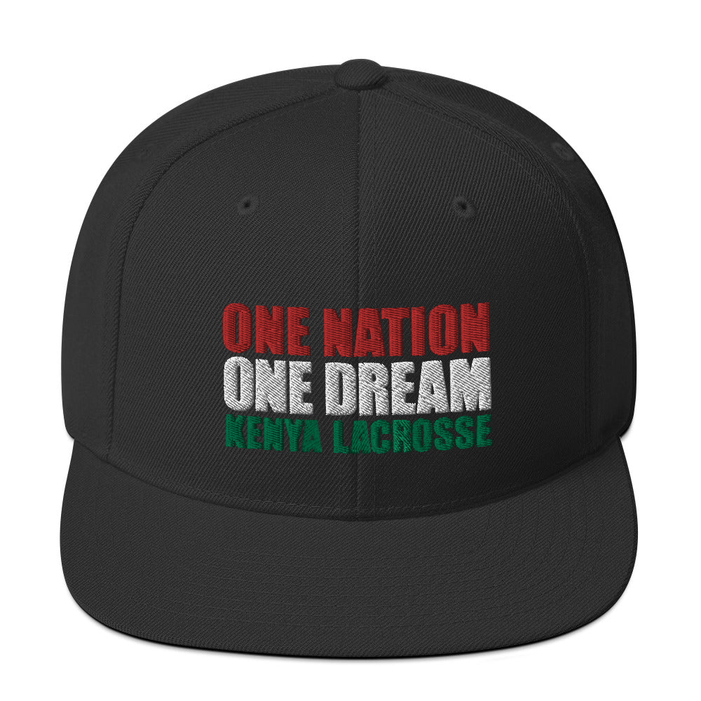 Kenya Lacrosse Snapback Hat