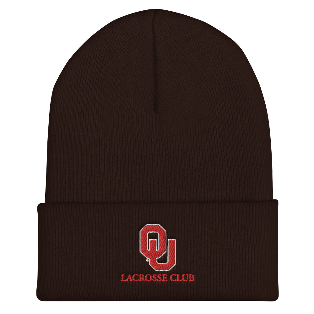 OU Lacrosse Cuffed Beanie