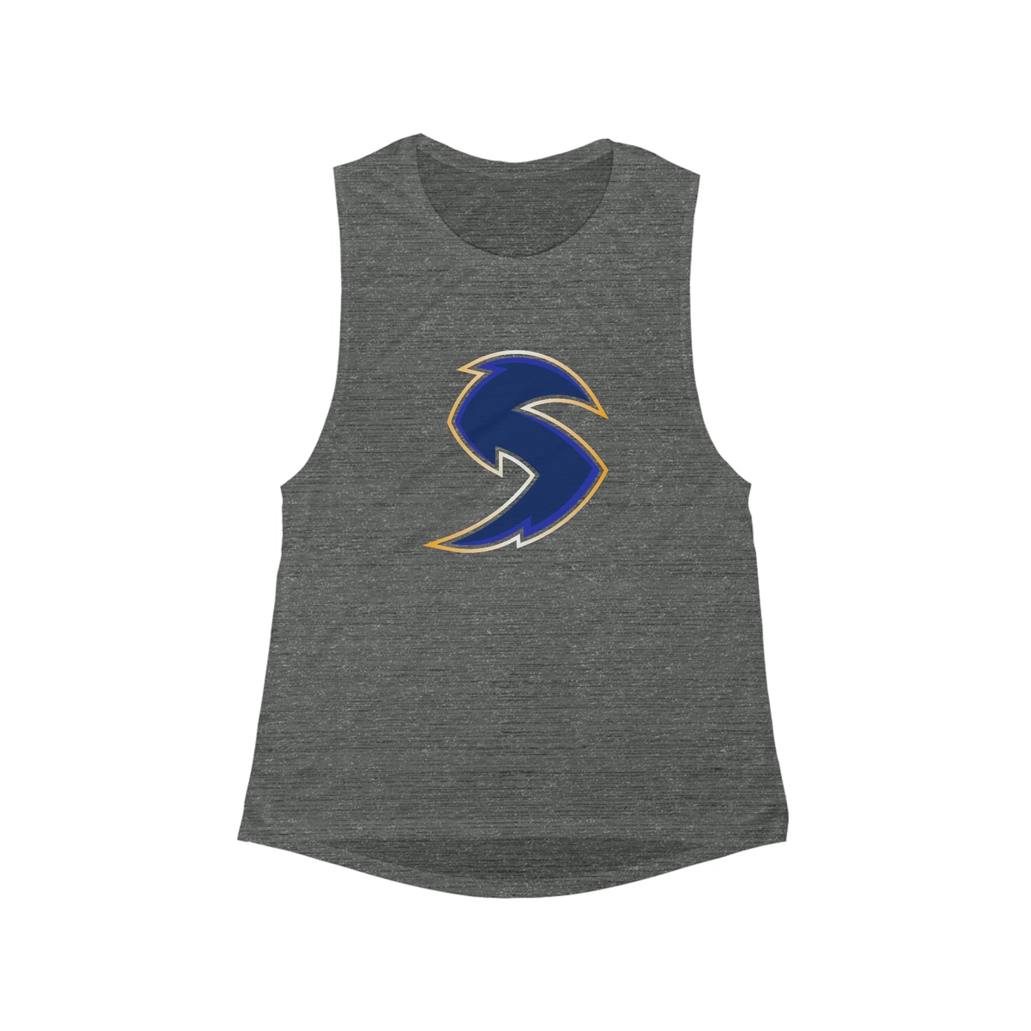 Women's Salt Lake Storm Lacrosse Bella + Canvas Flowy Scoop Muscle Tank
