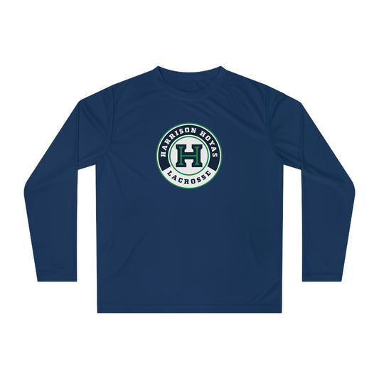 Adult Hoyas Lacrosse Performance Long Sleeve Shirt