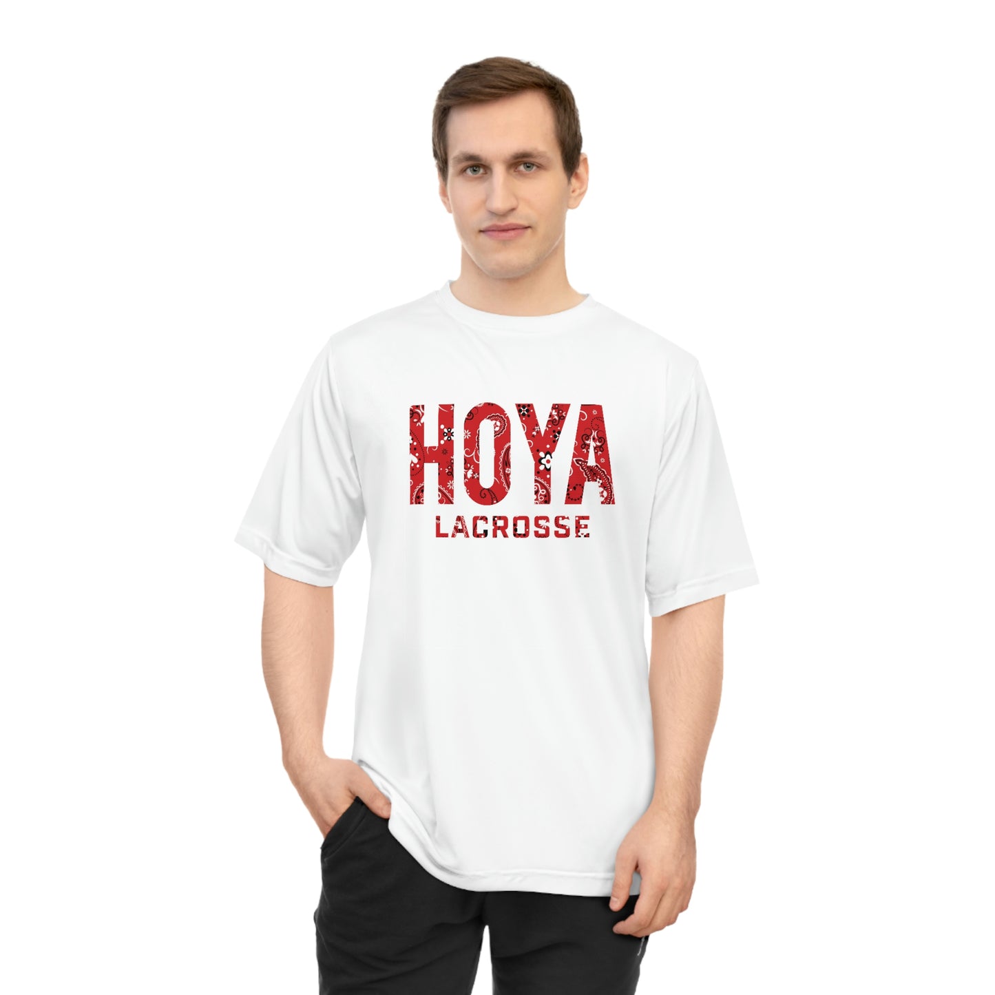 Adult Harrison Hoyas Lacrosse Team 365 Zone Performance T-shirt