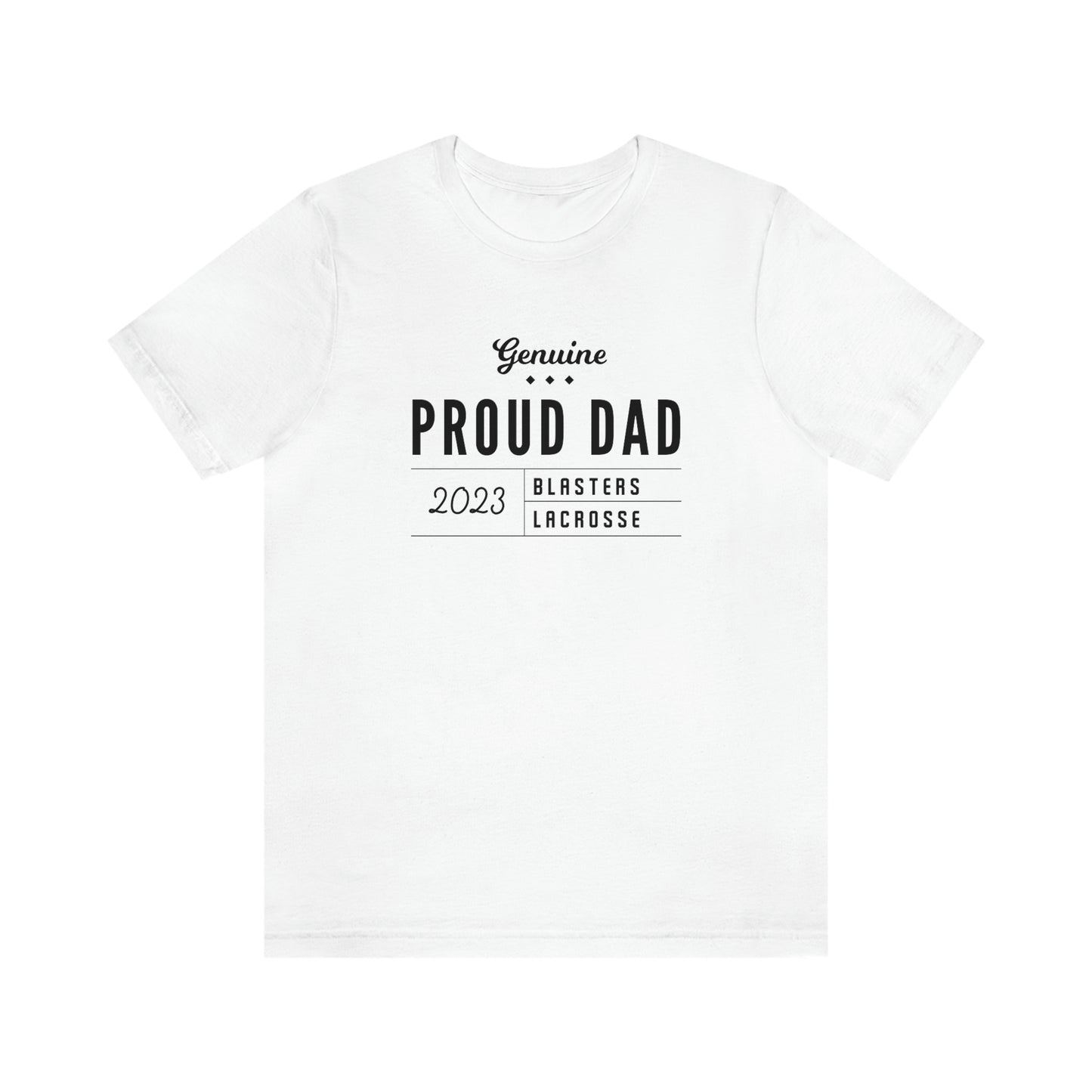 Adult Blasters MS Lacrosse Bella + Canvas Short Sleeve Cotton Tee - Dad